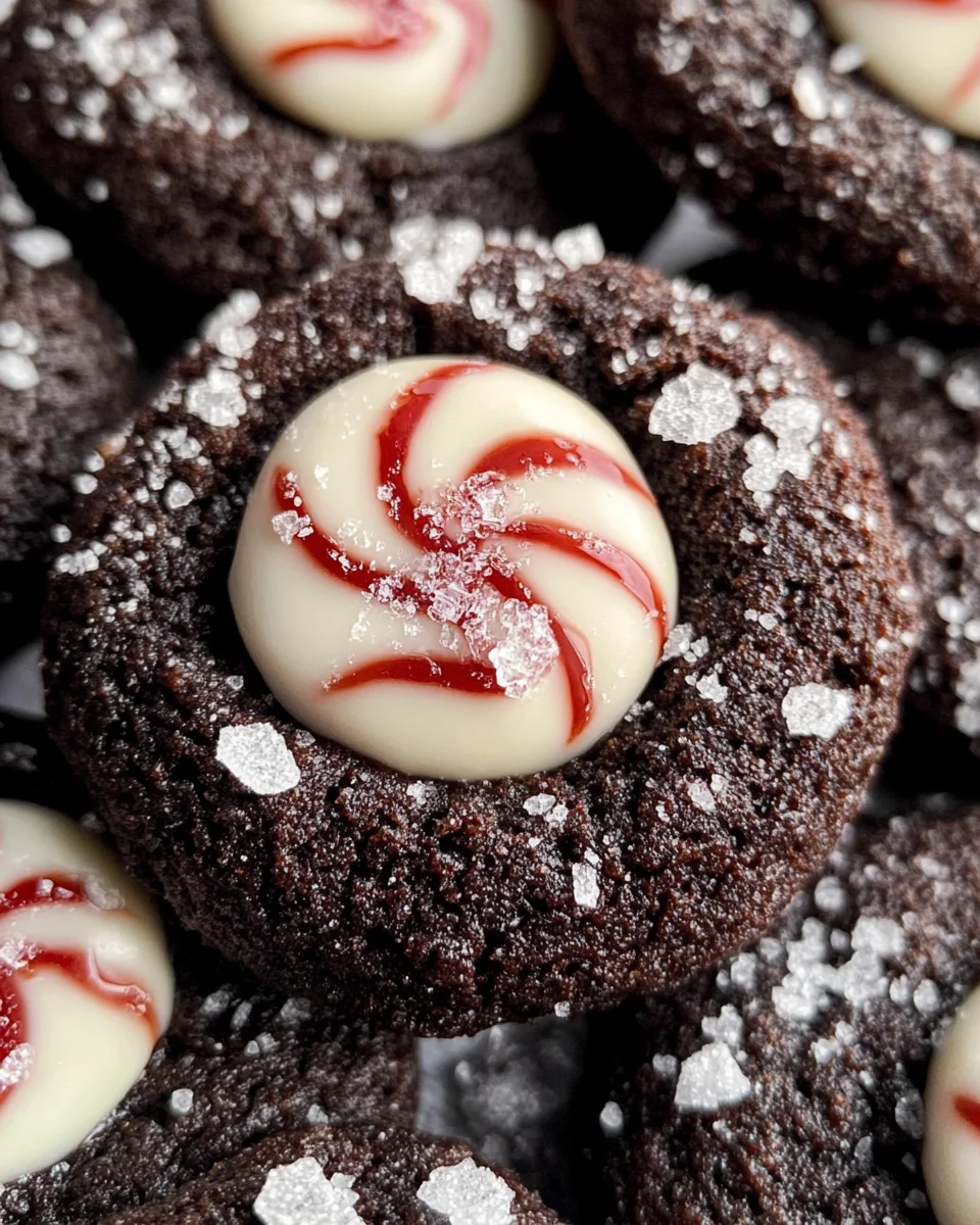 Chocolate Peppermint Blossoms