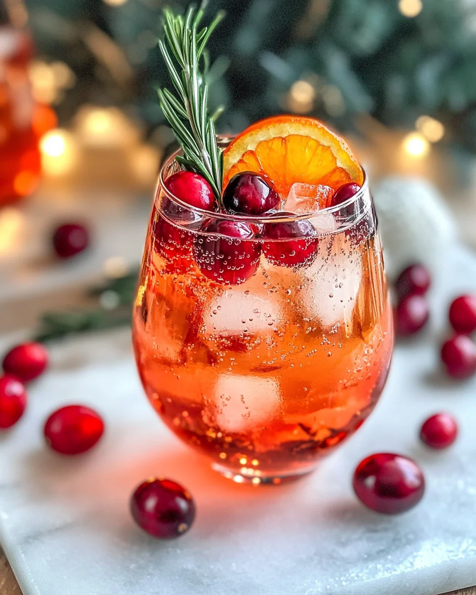 Cranberry Aperol Spritz