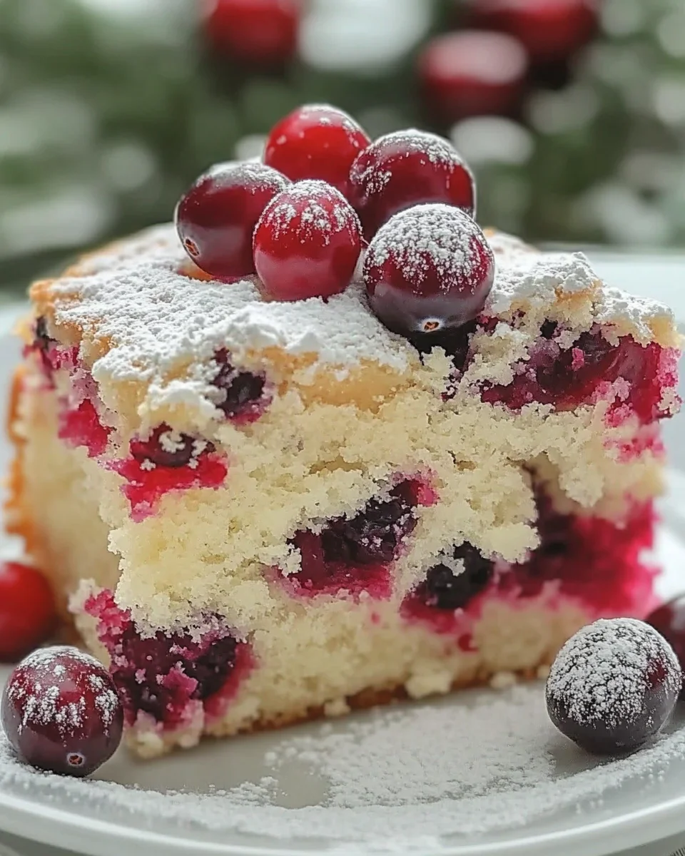 Cranberry Christmas Cake