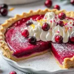 Cranberry Custard Pie Recipe