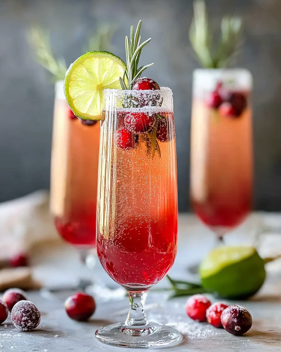 Easy Festive Cranberry Mimosa Recipe