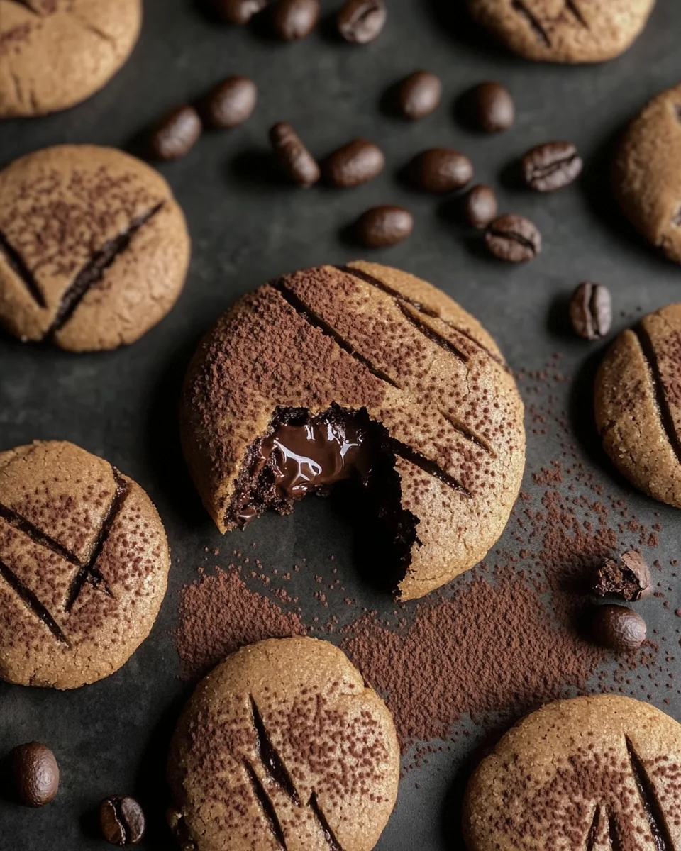 Gefüllte Kaffee Plätzchen mit Kakao