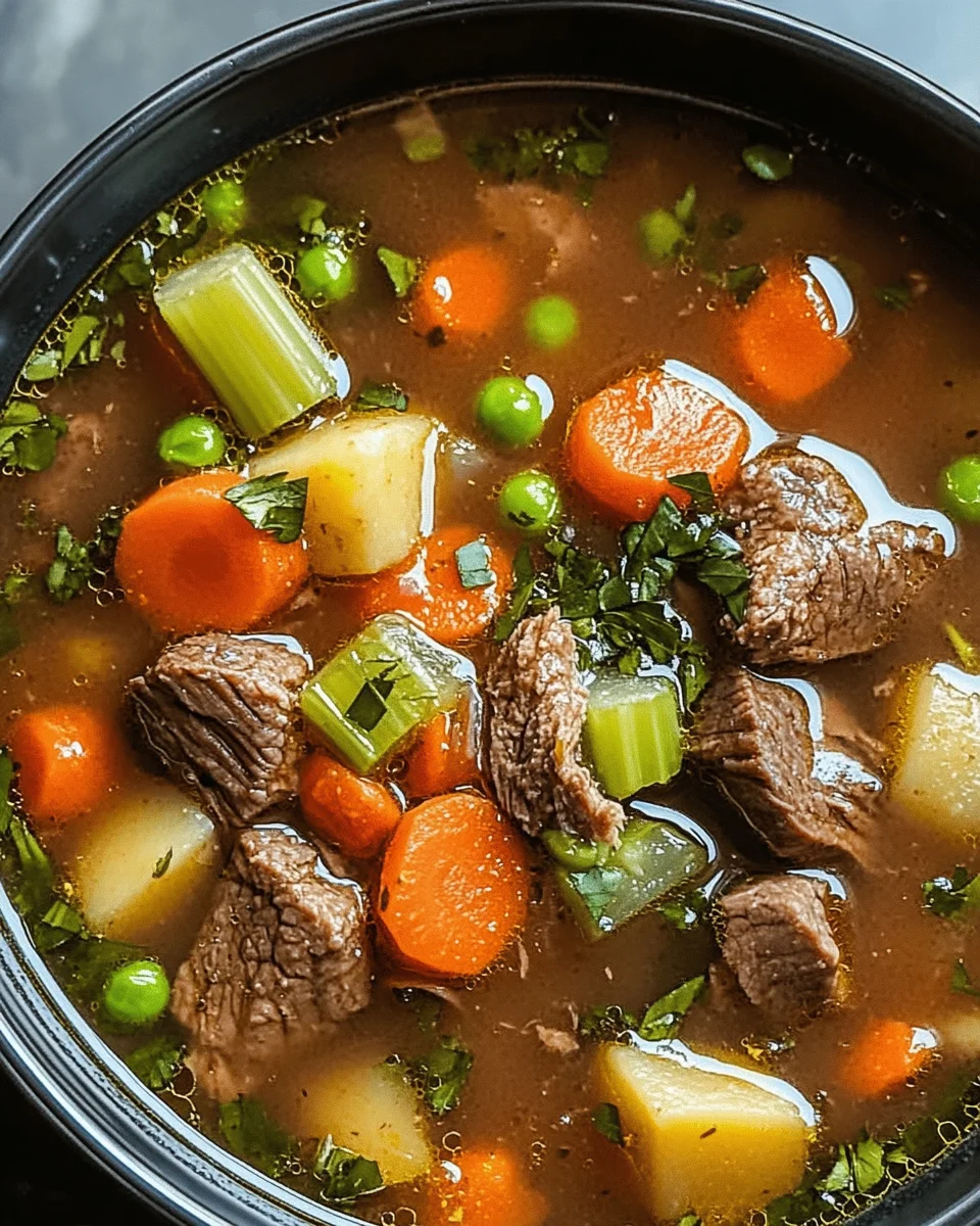 Gemüse Rindfleisch Suppe