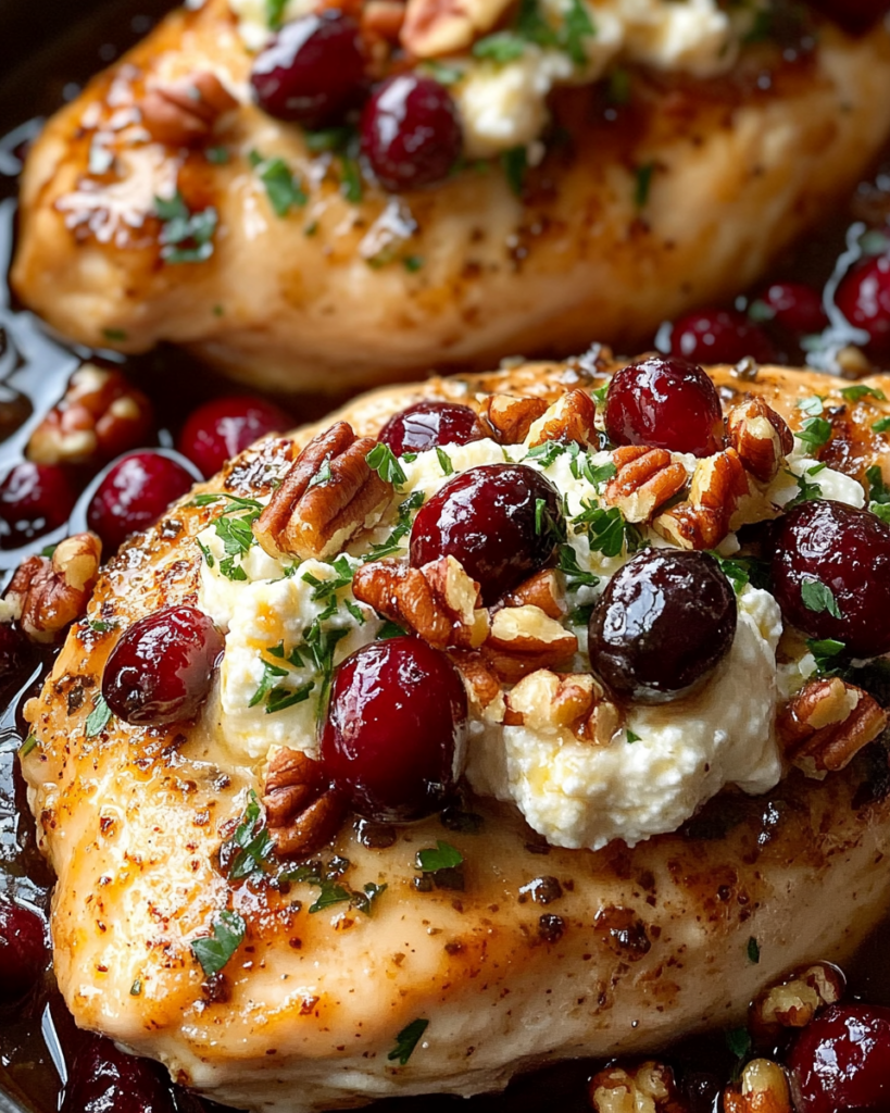 Honey Cranberry Chicken Bake with Ricotta Cheese – Easy, Flavor-Packed Dinner in 40 Minutes!