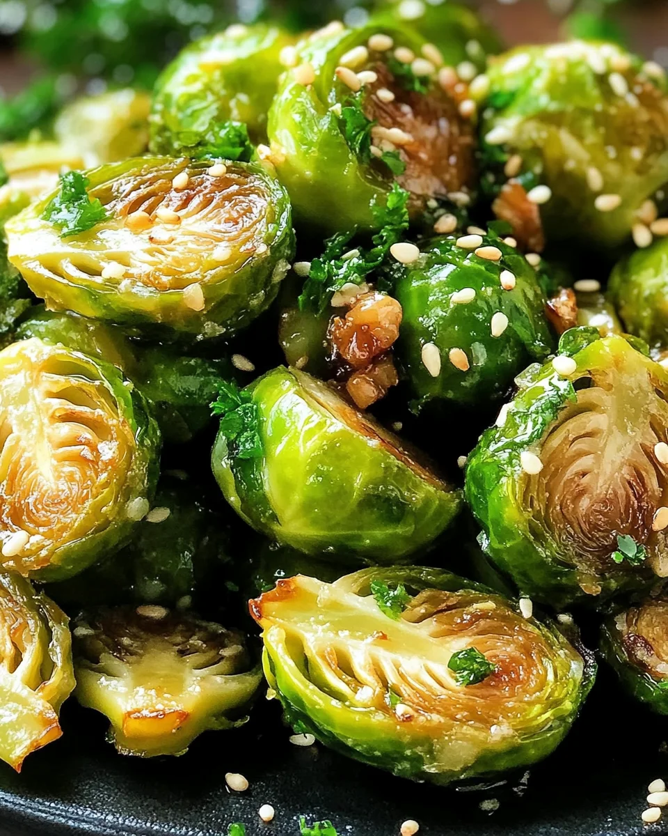 Honey Mustard Brussels Sprouts