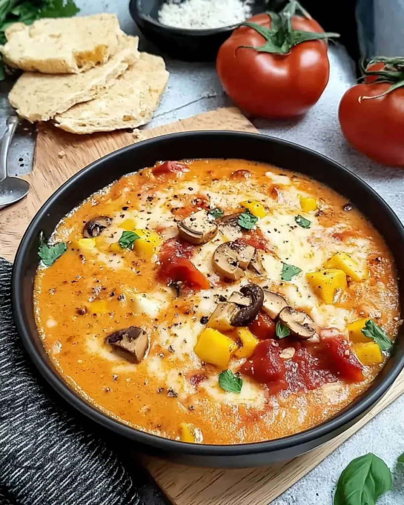 Low Carb Pizza Suppe
