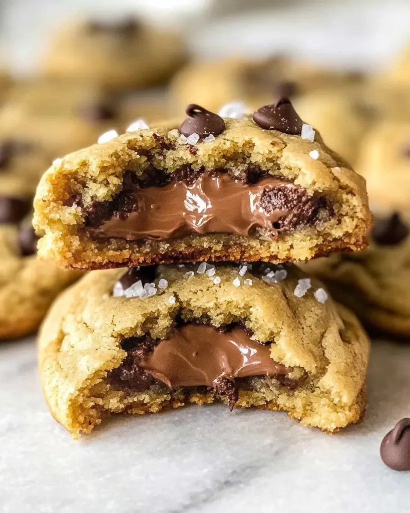 Nutella Stuffed Cookies