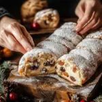 Schnelles Quarkstollen Konfekt