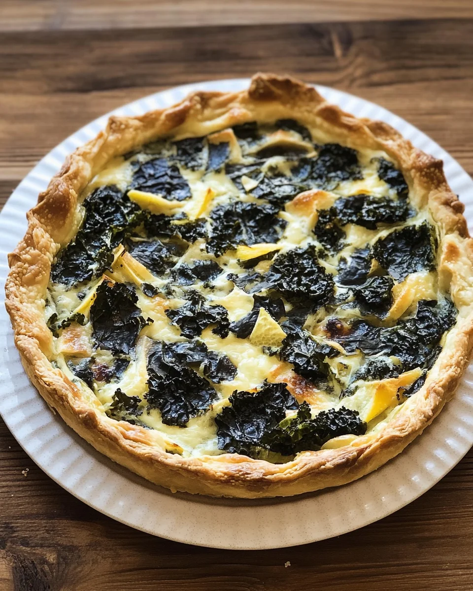 Schwarzkohl-Zitronen-Quiche
