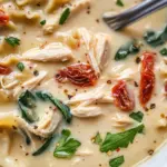 Slow Cooker White Lasagna Soup Recipe