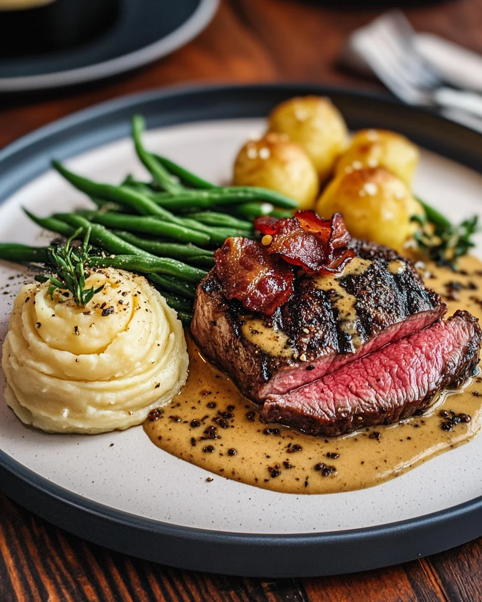 Steak au poivre | französisches Pfeffersteak