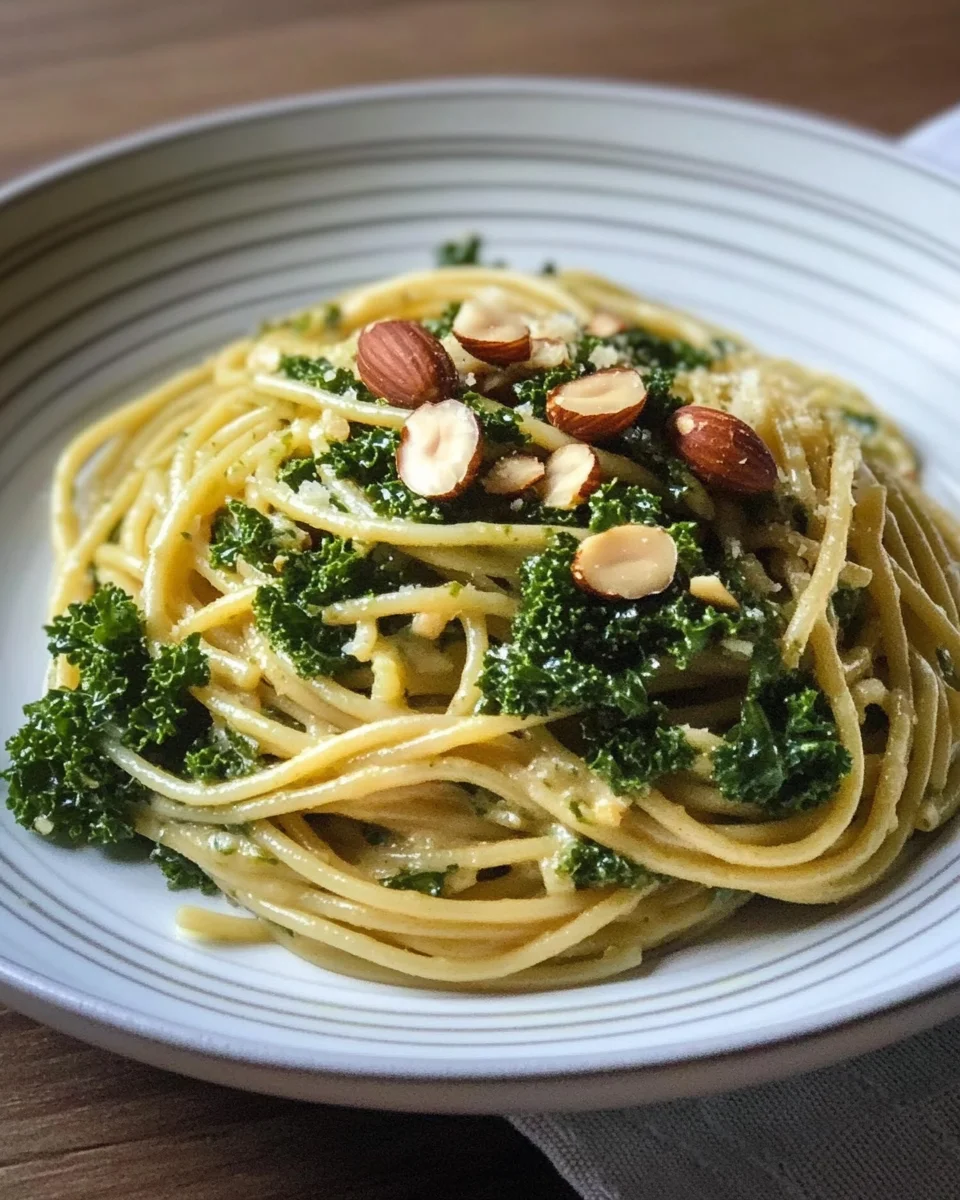 Vegane Grünkohl-Pasta